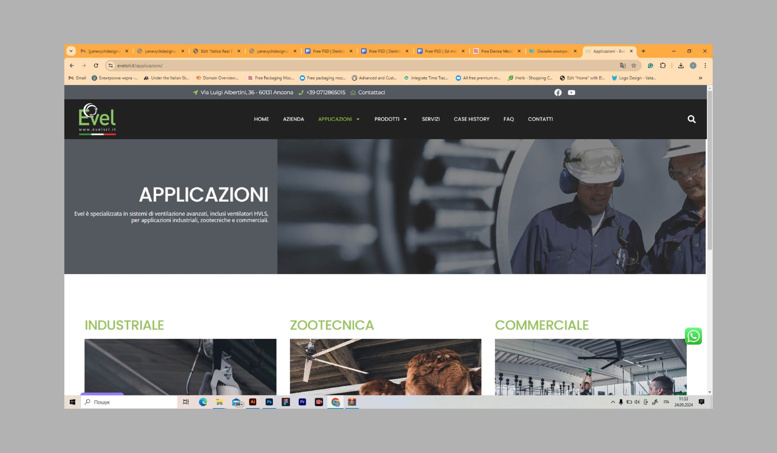application page Evel