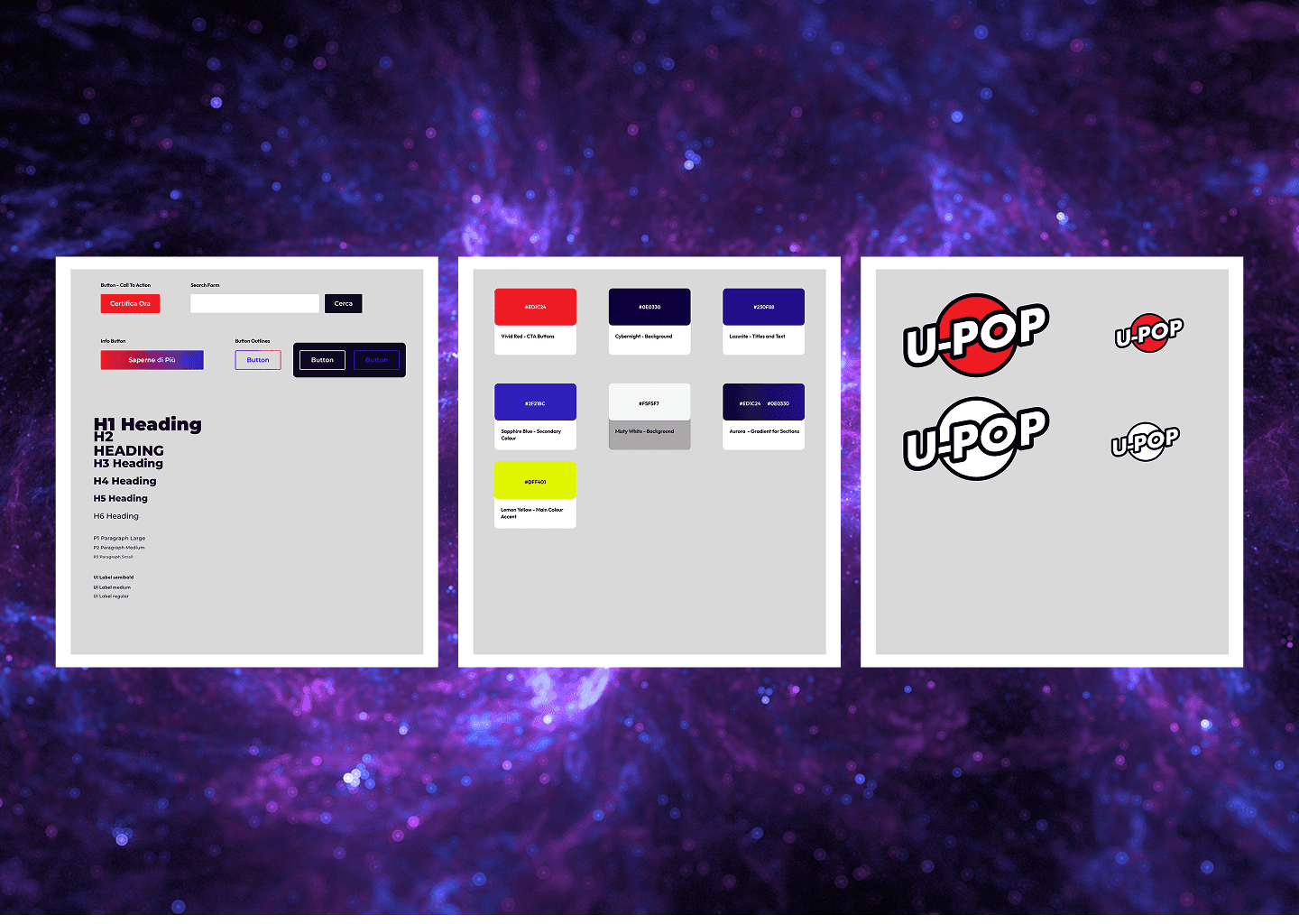 palette and styleguide upop