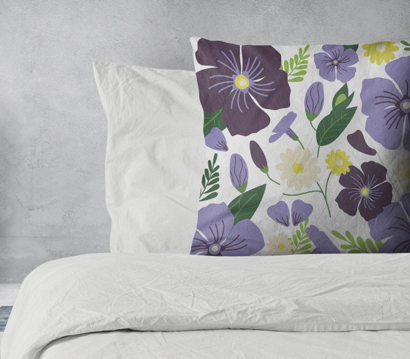 Floral pattern design for bedding and home decor