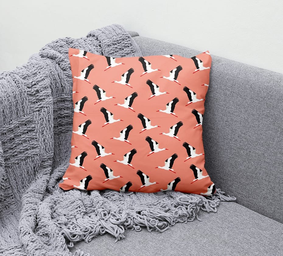 Pattern design on pillow