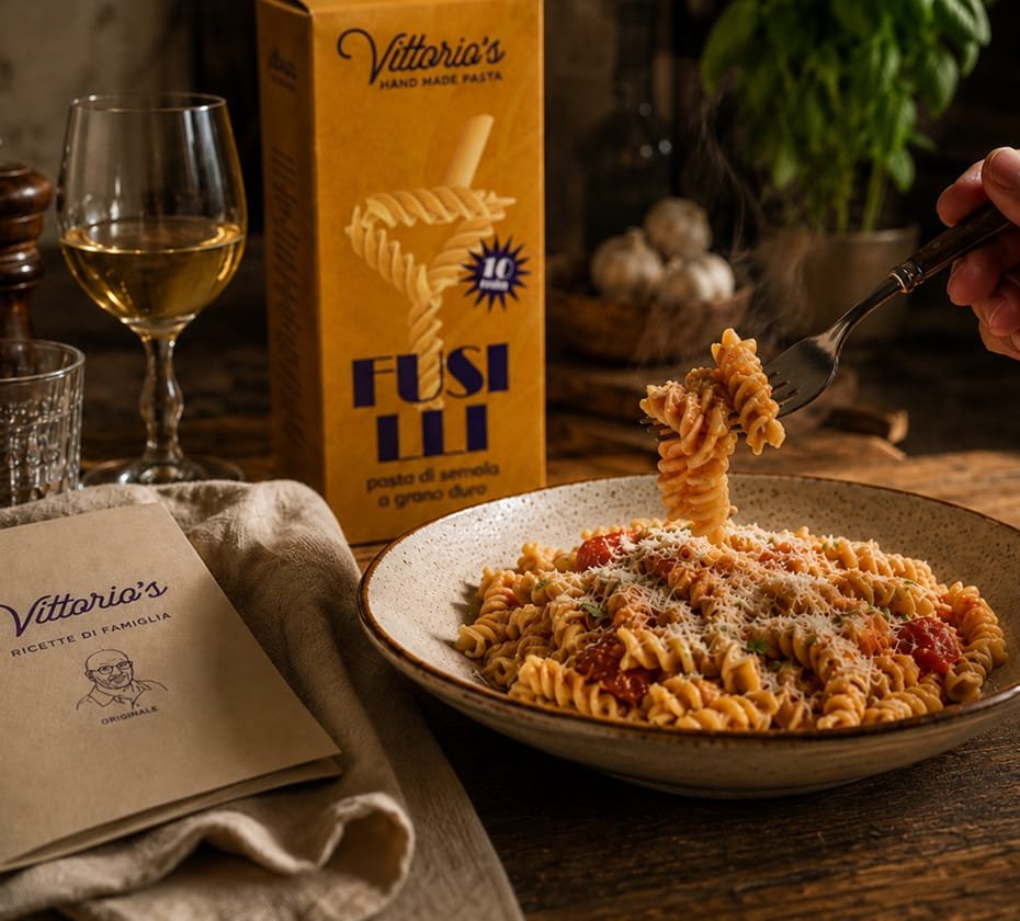 Vittorio's Pasta handmade pasta photography