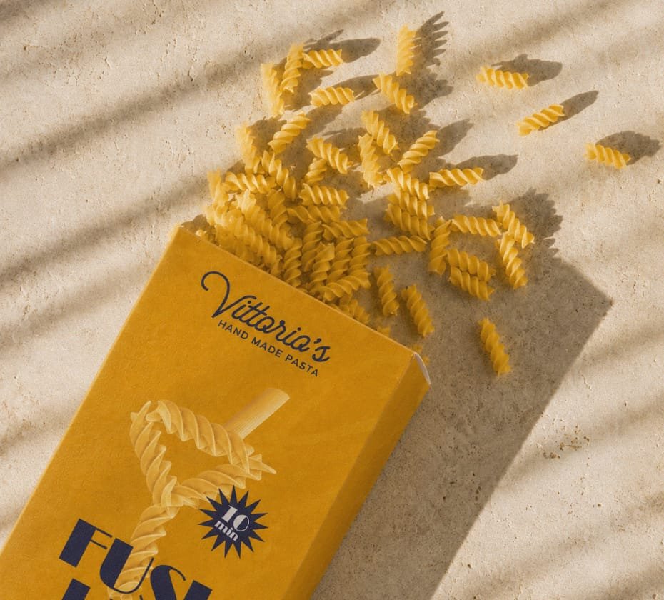 Vittorio's Pasta product packaging application