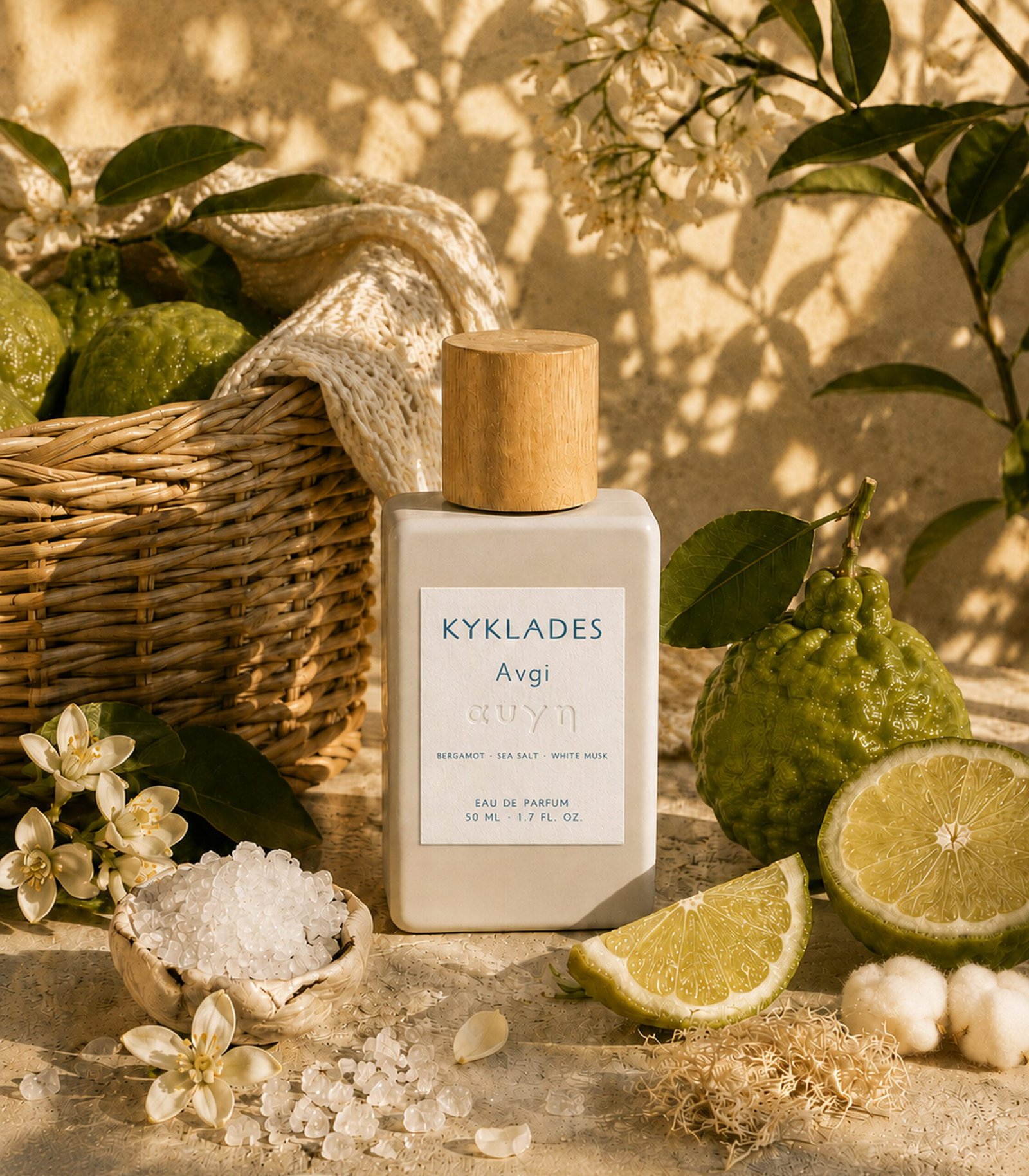 KYKLADES Avgi with bergamot, sea salt, white blossoms and Mediterranean sunlight